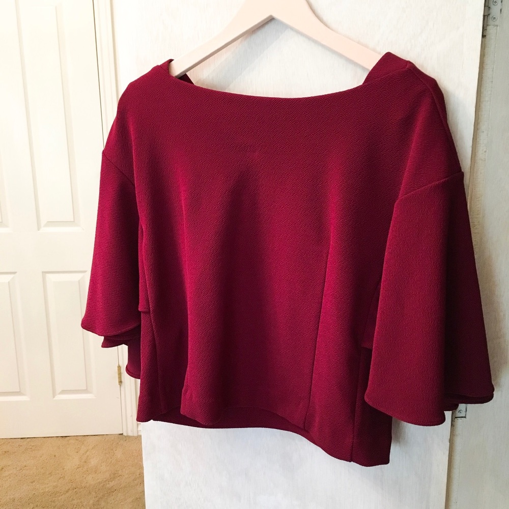 Burgundy Blouse